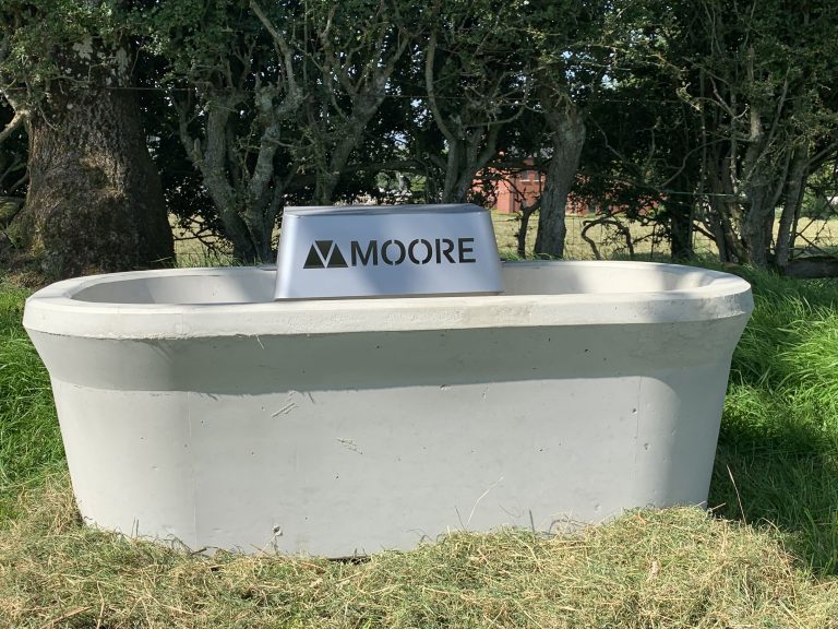 Water Trough with Galvanised Lid Moore Concrete